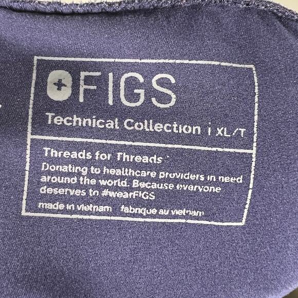 Figs Women's Zamora Jogger Scrub Pants Navy Blue XLt Slim Fit Medical Workwear - Picture 6 of 7